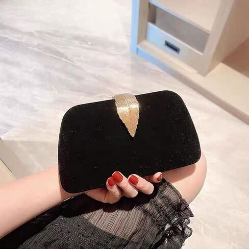 حقيبة سهرة، حقيبة يد نسائية، حقيبة مأدبة، حقيبة عشاء بمشبك أوراق معدنية in Kuwait