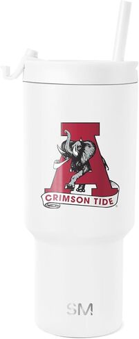 Simple Modern Officially Licensed Collegiate Georgia Bulldogs 30 oz Tumbler with Flip Lid and Straws | Insulated Cup Stainless Steel | Gifts for Men Women | Retro Vault Collection | Georgia Bulldogs in Kuwait