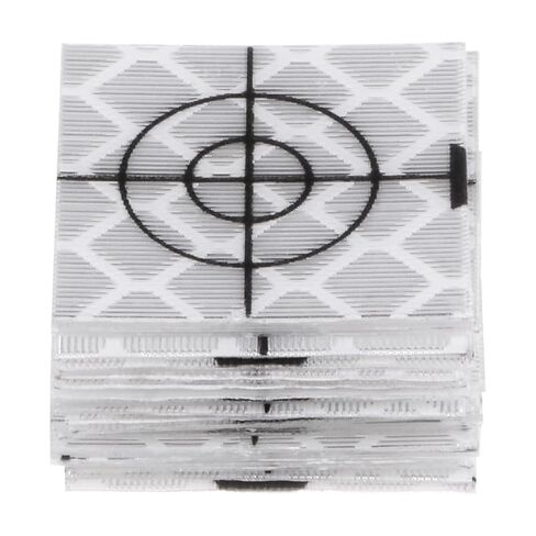 HARFINGTON 10pcs Survey Reflector Sheets 40mm Self-Adhesive Reflective Tape Survey Target Mark for Total Stations, Green in Saudi Arabia