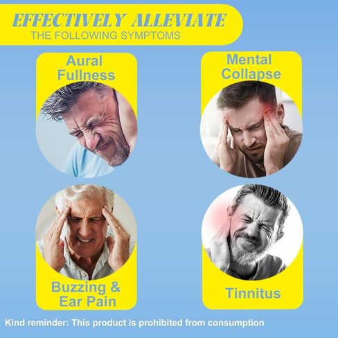 Tinnitus Relief for Ringing Ears-Natural Tinnitus Relief Drops | Relieve Ringing Ears & Reduce Buzzing/Clicking Noise | Support Healthy Hearing | 60ml Bottle in Kuwait