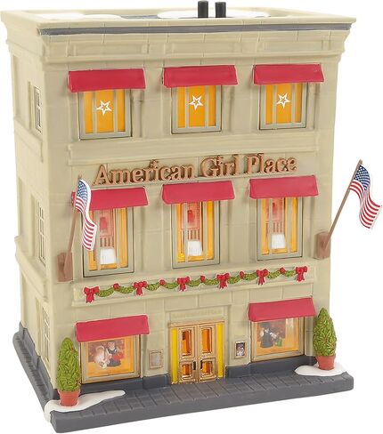 القسم 56 عيد الميلاد في مبنى City Village American Girl Place Lit، 7.87 بوصة، متعدد الألوان in Kuwait