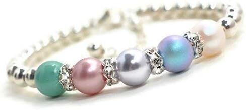 أساور جوهرة الفضة الاسترليني للنساء أمي اللؤلؤ جوهرة عيد الأم هدية عيد الميلاد لسوار الجدة المجوهرات مع أحجار الميلاد الجدة نانا مخصصة in Kuwait