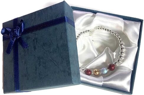 أساور جوهرة الفضة الاسترليني للنساء أمي اللؤلؤ جوهرة عيد الأم هدية عيد الميلاد لسوار الجدة المجوهرات مع أحجار الميلاد الجدة نانا مخصصة in Kuwait