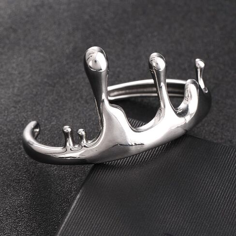 YWMAN Stainless Steel Blood Drop Open Cuff Bracelet, Gothic Bangle Jewelry for Women Men in Saudi Arabia