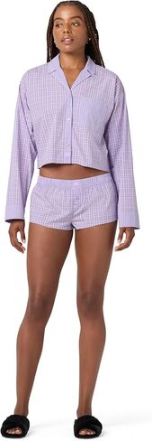 florence by mills womens Micro-plaid Poplin Pajama Micro Shortie in Saudi Arabia