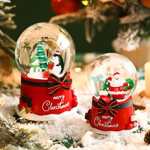 Bbiamsleep 40 Pcs Mini Resin Christmas Figures Miniature Christmas Figurines Xmas Miniature Ornaments Snow Globe Figurines for Fairy Garden Xmas Snow Globes Village Decor in Saudi Arabia