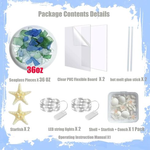 WECKLOM Christmas Tree DIY Kit Sea Glass Pieces for DIY Crafts Christmas Craft DIY Christmas Tree Lights Lamp Christmas Ornament Crafts in Saudi Arabia