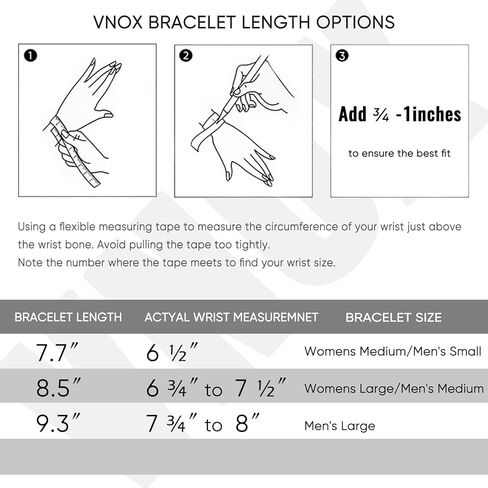 VNOX صندوق سلسلة سوار للرجال النساء - أساور معدنية بسيطة للرجال مربع رولو لينك جولة مربع سلسلة سوداء الفولاذ المقاوم للصدأ أساور مجوهرات هدايا لصديقها in Kuwait