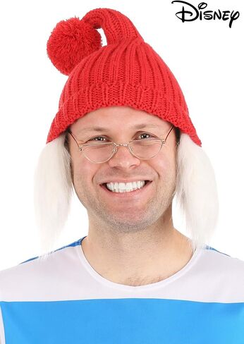 Disney Peter Pan Mr. Smee Hat & Glasses Costume Kit - Knit Hat with Faux Hair and Gold-Tone Glasses in Saudi Arabia