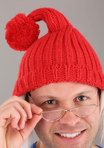 Disney Peter Pan Mr. Smee Hat & Glasses Costume Kit - Knit Hat with Faux Hair and Gold-Tone Glasses in Saudi Arabia