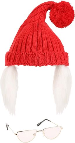 Disney Peter Pan Mr. Smee Hat & Glasses Costume Kit - Knit Hat with Faux Hair and Gold-Tone Glasses in Saudi Arabia