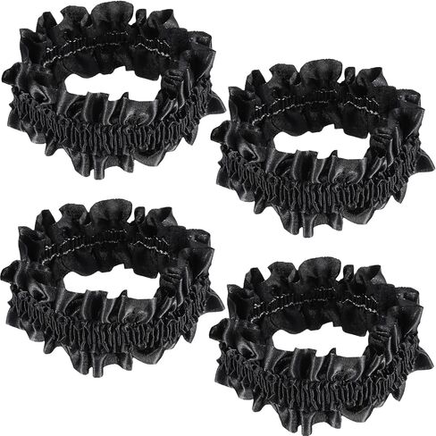4 Pcs Arm Garters for Men,Elastic Sleeve Garters Vintage Anti Slip 1920s Arm Bands for Men Roaring 20s Armband Garter 1920s Accessories for Mens Costume Party Decoration Black in Saudi Arabia