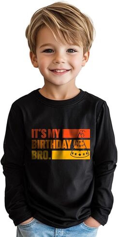 عيد ميلاد صبي فتاة قميص لها عيد ميلادي قمصان طفل 2nd 3rd 4th 5th 6th 7th 8th هدية عيد ميلاد المحملة in Kuwait