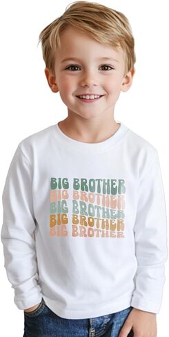 Promoted to Big Brother T Shirt Gift for Toddler Boy Big Bro Announcement T-Shirt Tees 2-8T in Saudi Arabia