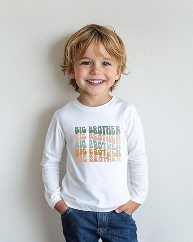 Promoted to Big Brother T Shirt Gift for Toddler Boy Big Bro Announcement T-Shirt Tees 2-8T in Saudi Arabia