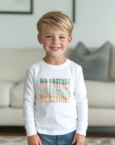 Promoted to Big Brother T Shirt Gift for Toddler Boy Big Bro Announcement T-Shirt Tees 2-8T in Saudi Arabia