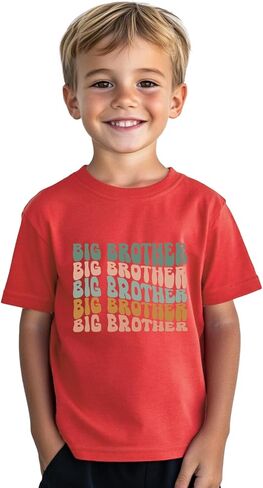 Promoted to Big Brother T Shirt Gift for Toddler Boy Big Bro Announcement T-Shirt Tees 2-8T in Saudi Arabia