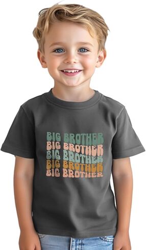 Promoted to Big Brother T Shirt Gift for Toddler Boy Big Bro Announcement T-Shirt Tees 2-8T in Saudi Arabia