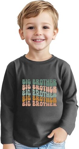 Promoted to Big Brother T Shirt Gift for Toddler Boy Big Bro Announcement T-Shirt Tees 2-8T in Saudi Arabia