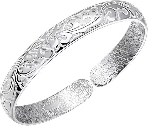 Women Jewelry 925 Silver Sterling Silver Bracelet Fashion Cuff Bangle Chain Bracelets Practical Processed in Saudi Arabia
