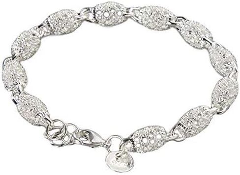 Women Jewelry 925 Silver Sterling Silver Bracelet Fashion Cuff Bangle Chain Bracelets Practical Processed in Saudi Arabia