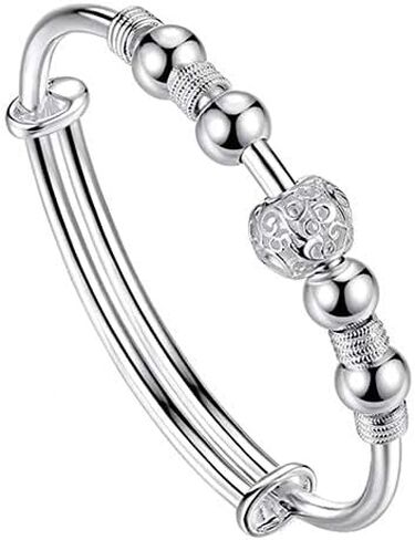 Women Jewelry 925 Silver Sterling Silver Bracelet Fashion Cuff Bangle Chain Bracelets Practical Processed in Saudi Arabia