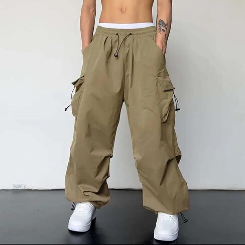 Unisex Cargo Pants – Vintage Streetwear Baggy Utility Joggers with Drawstring Waist and Pockets in Saudi Arabia