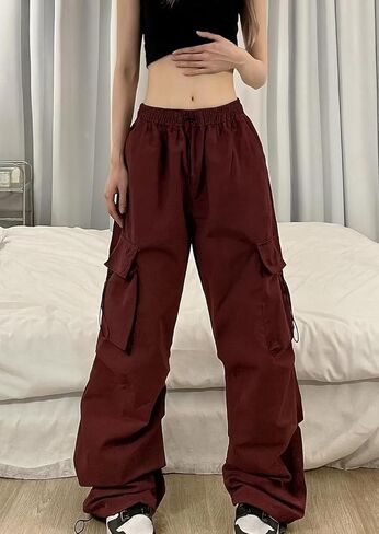 Unisex Cargo Pants – Vintage Streetwear Baggy Utility Joggers with Drawstring Waist and Pockets in Saudi Arabia