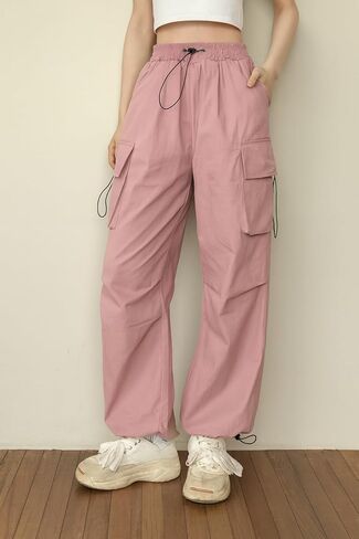 Unisex Cargo Pants – Vintage Streetwear Baggy Utility Joggers with Drawstring Waist and Pockets in Saudi Arabia