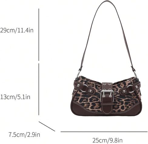 Milumia Women's Leopard Print Pu Leather Shoulder Bags Vintage Top Handle Hobo Handbags in Saudi Arabia