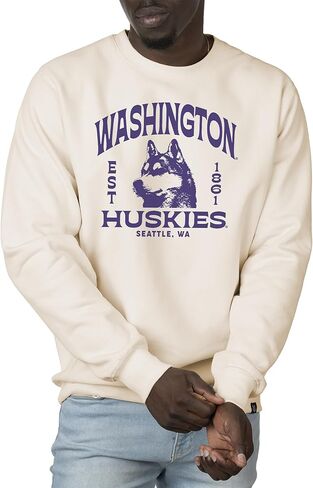 College Sports Heavyweight Crewneck Sweatshirt - Fleece Unisex Officially Licensed NCAA Men’s and Women’s Sweatshirt in Saudi Arabia
