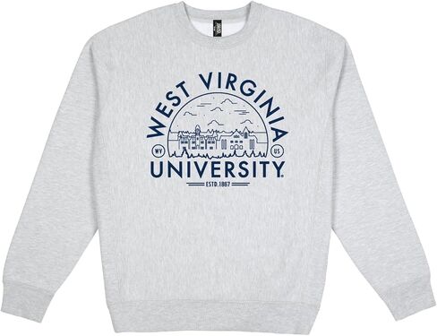 College Sports Heavyweight Crewneck Sweatshirt - Fleece Unisex Officially Licensed NCAA Men’s and Women’s Sweatshirt in Saudi Arabia