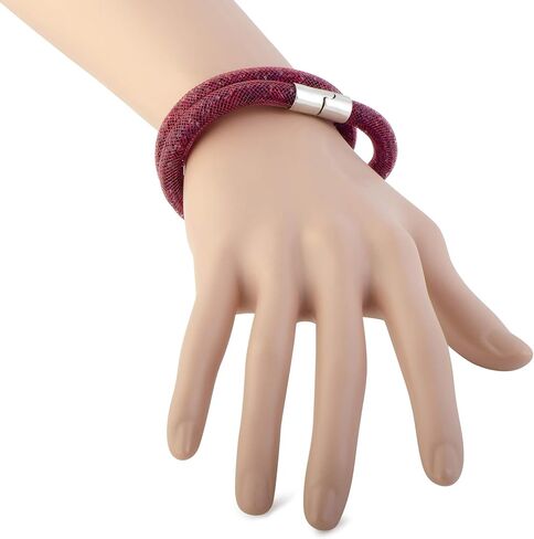 SWAROVSKI Stardust Ruby Ladies Double Bracelet 5139748 in Kuwait
