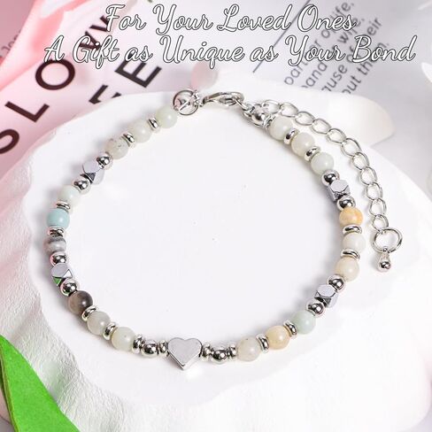 Bracelet Gifts for Daughter In Law Niece Granddaughter Bonus Daughter Work Besties, Christmas Birthday Mother's Day Appreciation Graduation Gifts for Women Girls, Natural Beads Bracelet for Her in Saudi Arabia