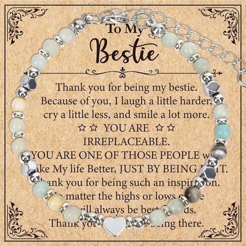 Bracelet Gifts for Daughter In Law Niece Granddaughter Bonus Daughter Work Besties, Christmas Birthday Mother's Day Appreciation Graduation Gifts for Women Girls, Natural Beads Bracelet for Her in Saudi Arabia