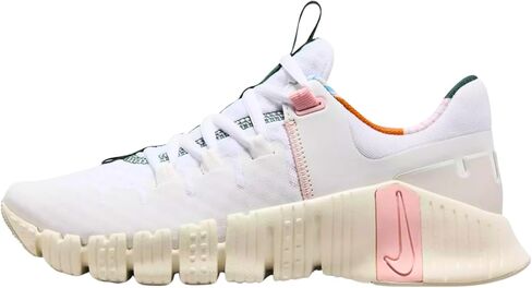 حذاء Nike Free Metcon 5 للتمرين للسيدات (أبيض/شراعي/تنوب/وردي بلوم FN8920-161، نظام مقاسات الأحذية الأمريكية، للبالغين، للنساء، رقمي، متوسط، 6) in Kuwait