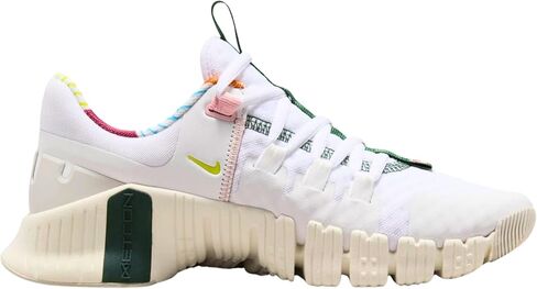 حذاء Nike Free Metcon 5 للتمرين للسيدات (أبيض/شراعي/تنوب/وردي بلوم FN8920-161، نظام مقاسات الأحذية الأمريكية، للبالغين، للنساء، رقمي، متوسط، 6) in Kuwait