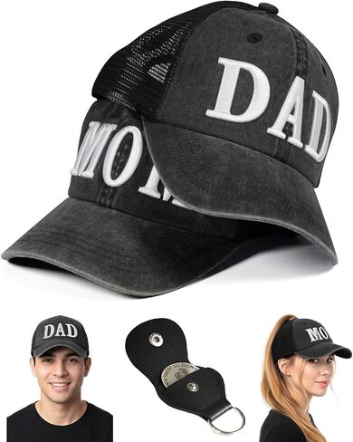 قبعات الأم والأب لهدايا الآباء الجدد، قبعات شبكية غير مبنية لإعلان الحمل للأزواج in Kuwait