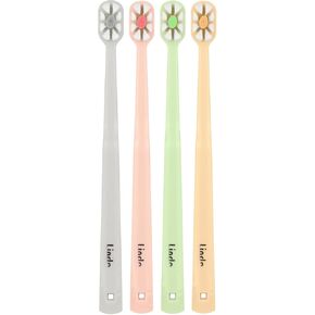 Lindo Polishing Toothbrush - for Sensitive Gums and Teeth, 12000+ Ultra Fine Bristles, Soft and Gentle, Deep Clean, Pack of 4 in Kuwait