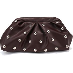 KingTo Clutch Purses for Women, Soft Cloud Bag Fashion Dumpling with Ruched Pouch Handbag for Crossbody Shoulder in Kuwait