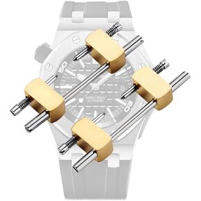 حبيبات رأس من الفولاذ المقاوم للصدأ متوافقة مع حزام ساعة مطاطي Audemars Piguet Royal Oak Offshore 15710 15720 (4.5 ملم فضي) in Kuwait