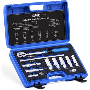 Orion Motor Tech 14pc Spark Plug Socket Set, 3/8 Inch Drive Magnetic Swivel Spark Plug Socket Set with Torque Wrench, Torque Bits, Universal Joint and Extension Bar, 5-45 ft.lb Spark Plug Removal Tool in Kuwait