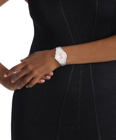 Calvin Klein Women's CK Iconic - 36mm Automatic Watch - Stainless Steel Bracelet - Self-Winding Mechanical Movement - Modern Stylish Timepiece - Gift for Her in Saudi Arabia