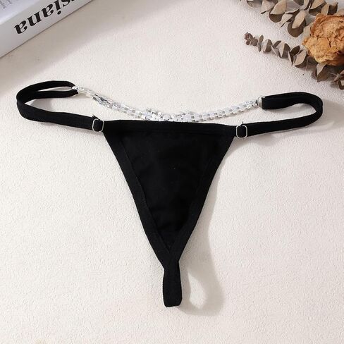 Sexy Red Heart Rhinestone Pendant Thong Panties for Women Stretch Rope Underpants Love Crystal G String Bikini Waist Belly Chain Underwear Body Jewelry Summer Beach Festival Rave Party in Saudi Arabia
