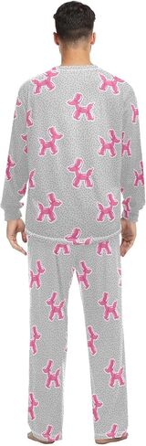 Groovy Mushroom Pjs Sets for Women Men Pajama Set Long Sleeve Pajamas for Women Set 2 Piece with Pocket Size XXS-XXL in Saudi Arabia