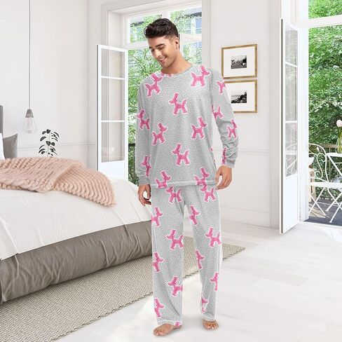 Groovy Mushroom Pjs Sets for Women Men Pajama Set Long Sleeve Pajamas for Women Set 2 Piece with Pocket Size XXS-XXL in Saudi Arabia
