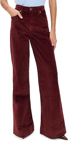 rag & bone Women's Skylar High-Rise Corduroy Trousers in Saudi Arabia