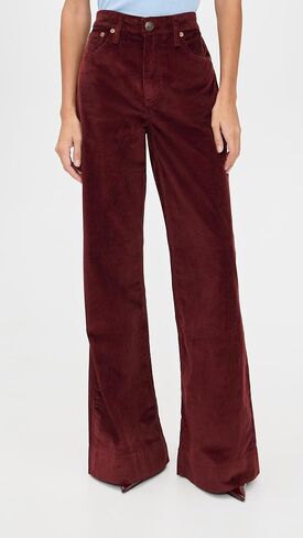 rag & bone Women's Skylar High-Rise Corduroy Trousers in Saudi Arabia
