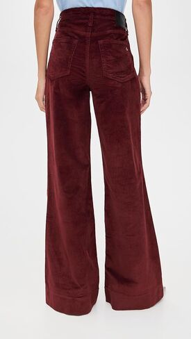 rag & bone Women's Skylar High-Rise Corduroy Trousers in Saudi Arabia