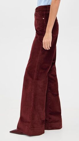rag & bone Women's Skylar High-Rise Corduroy Trousers in Saudi Arabia